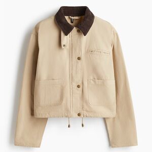 SOLD OUT H&M CORDUROY-COLLAR CANVAS JACKET